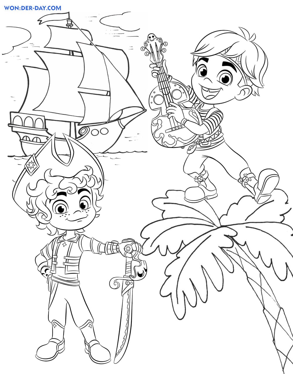 Santiago Of The Seas Coloring Pages | WONDER DAY — Coloring pages for  children and adults