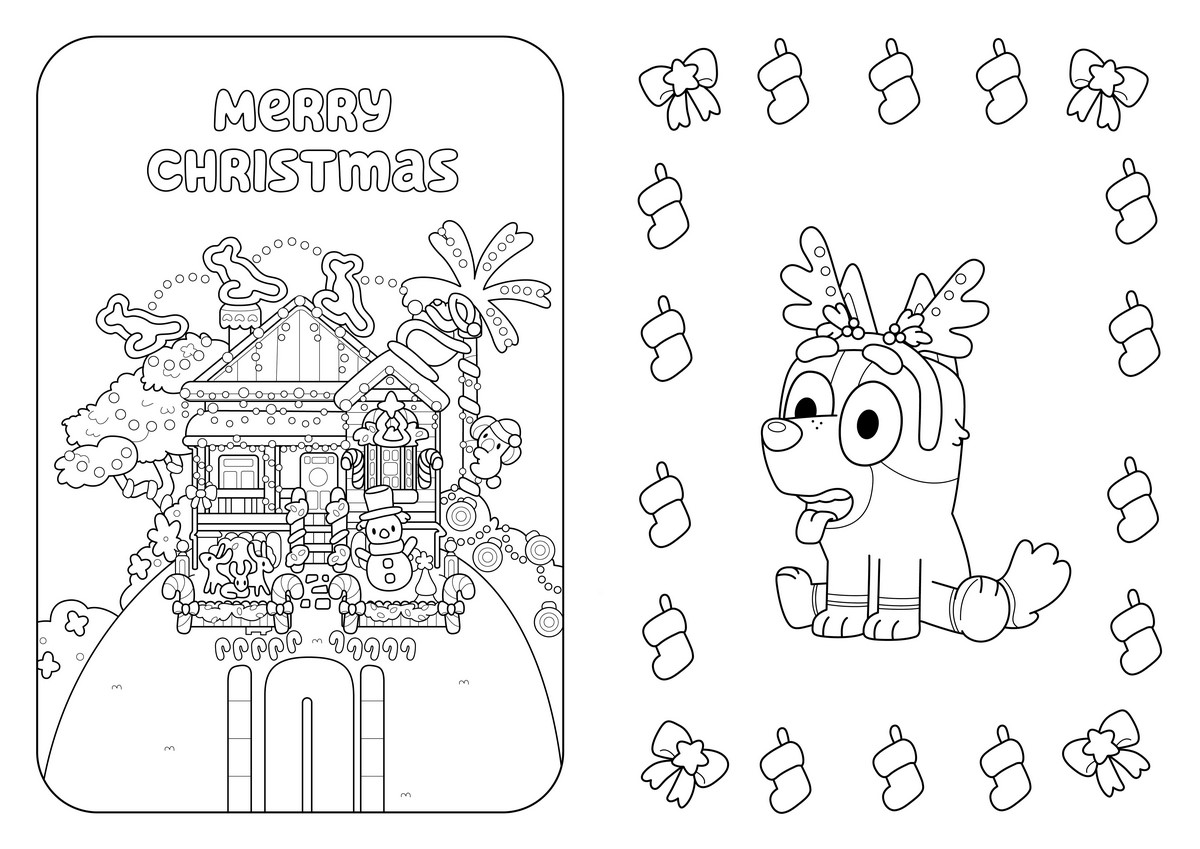Bluey: Merry Christmas by Bluey | A Colouring Book | 9780143777922 |  Booktopia