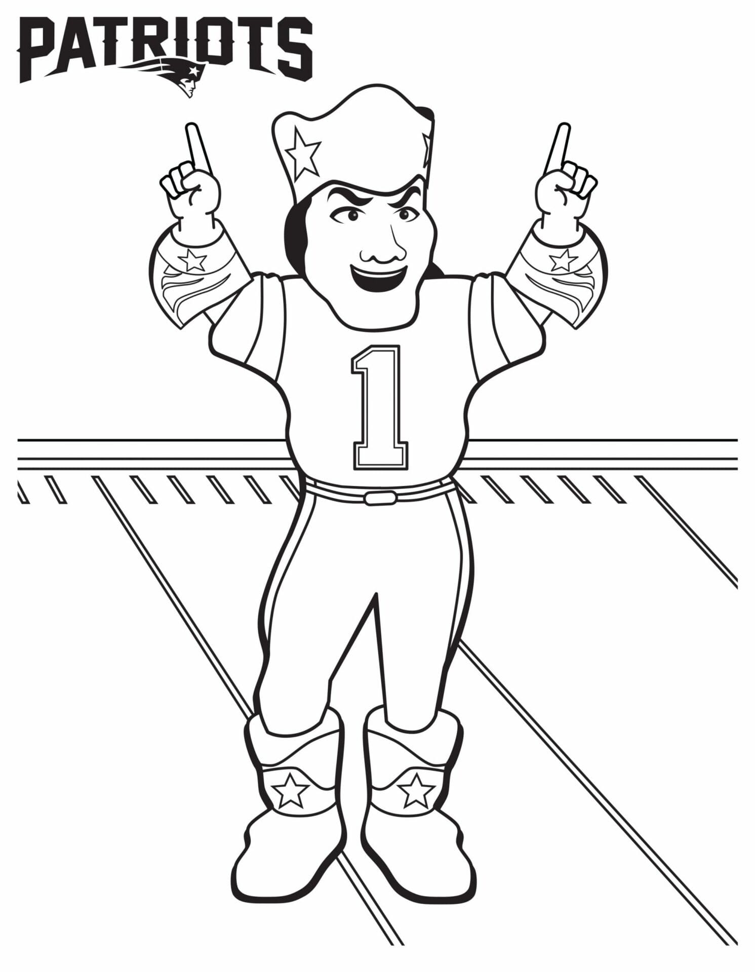 New England Patriots coloring page - Download, Print or Color Online for  Free