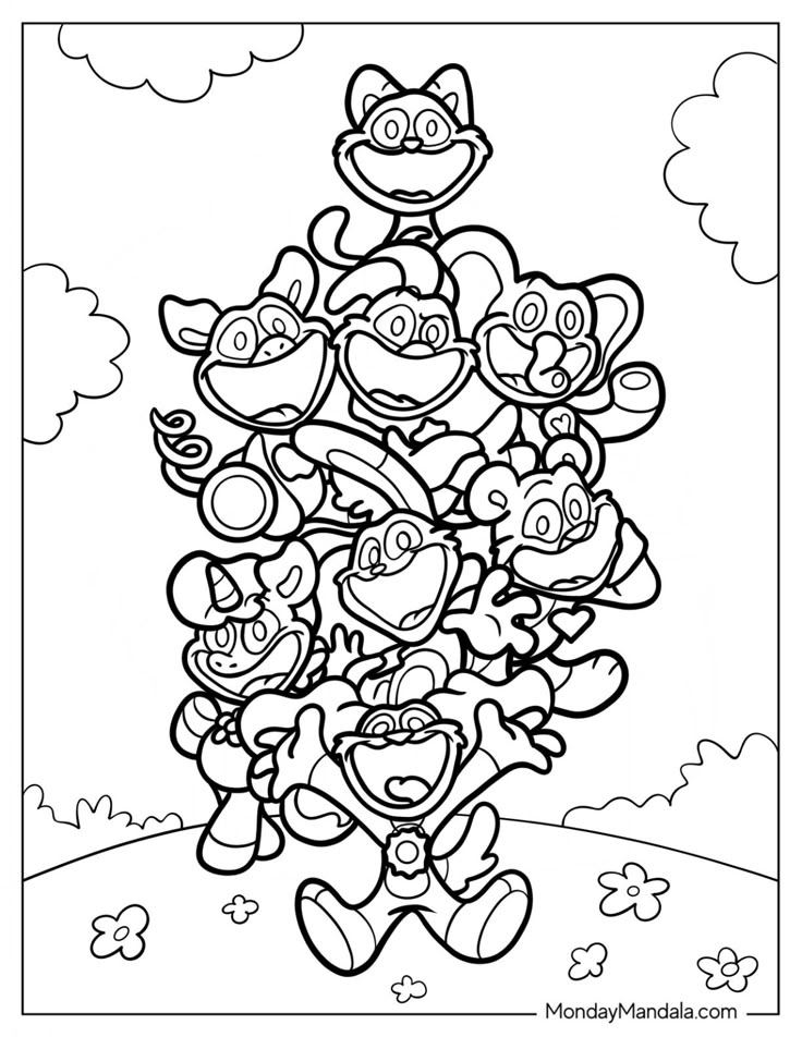 20 Poppy Playtime Coloring Pages (Free PDF Printables)