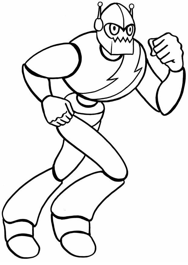 Coloring page robot - img 8830.