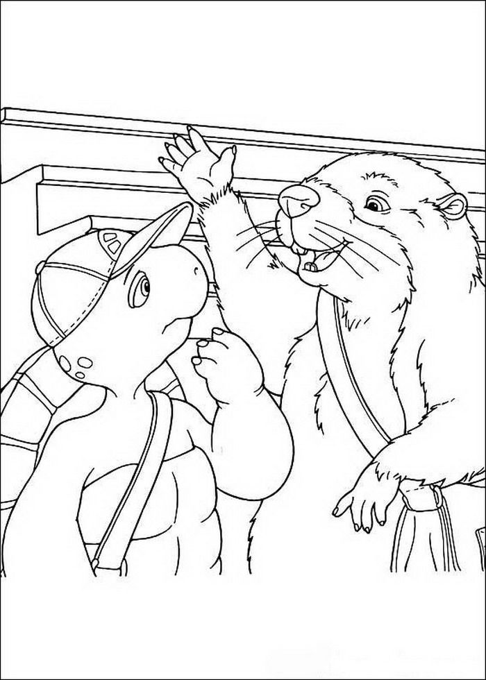 FRANKLIN Colouring Pages (page 2)