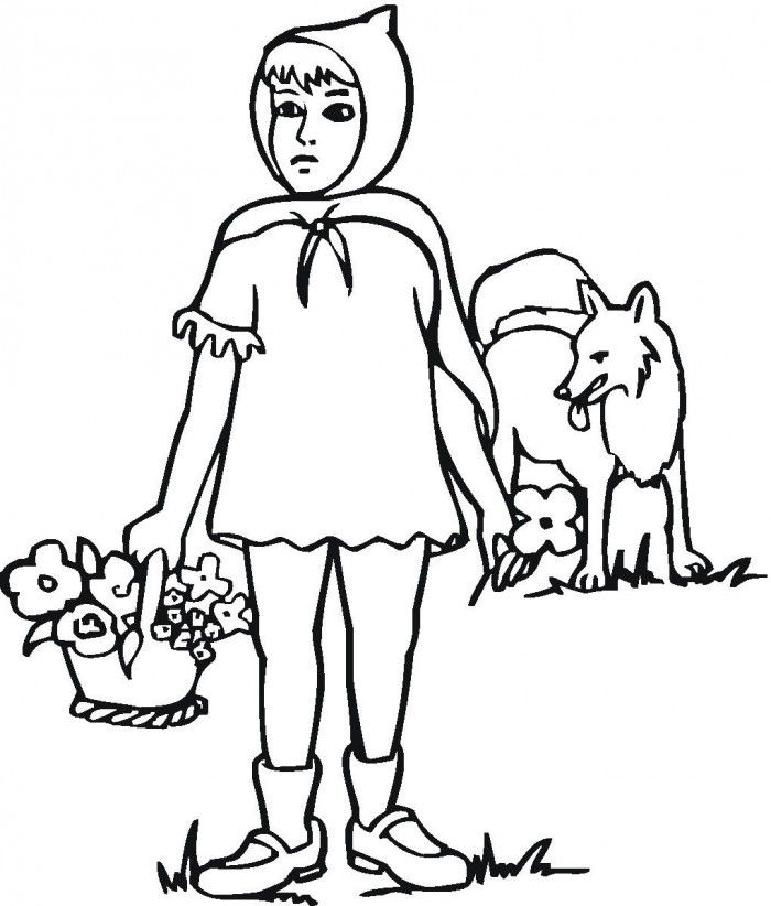 Little Red Riding Hood Coloring Pages Picture