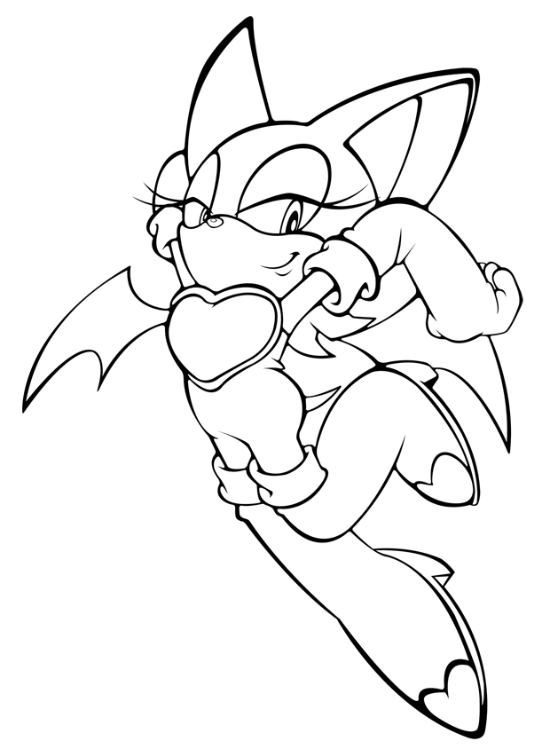 Pin Rouge The Bat Coloring Pages