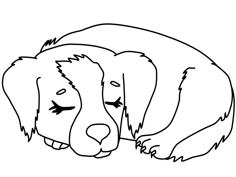 Puppy Coloring Pages For Kids