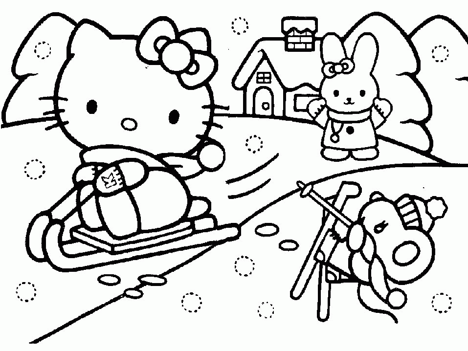 Hello Kitty Coloring Pages Printable For Free - Brotherbangun.
