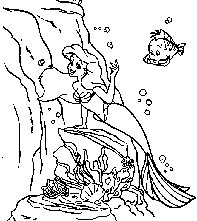 Little Mermaid Coloring Pages (