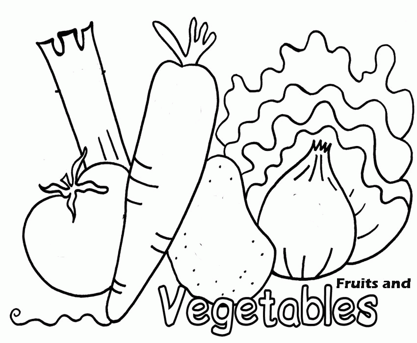 Fruit And Vegetable Coloring Pages Free Coloring Pages For 2014 