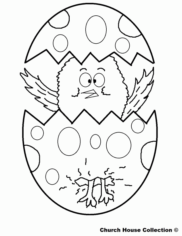 Easier Easter Egg Chick Coloring Page Wallpaper | ViolasGallery.