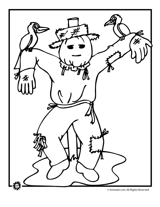 Scarecrows Colouring Pages Cake Ideas and Designs