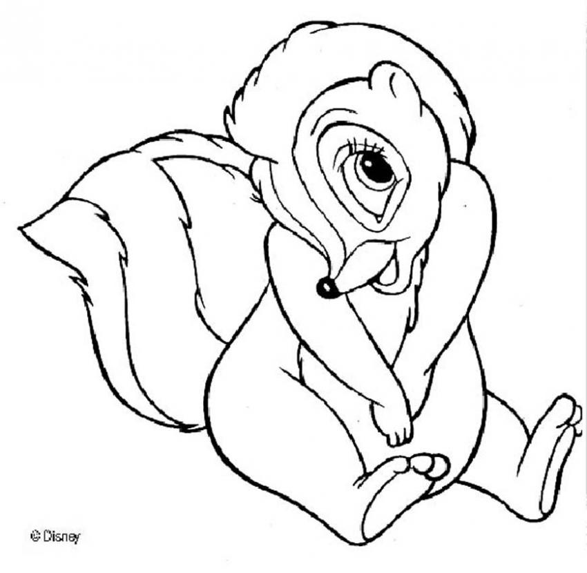 BAMBI coloring pages - Flower 3
