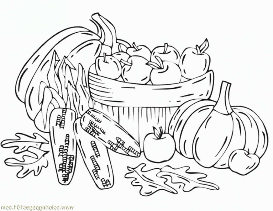 autumn harvest Colouring Pages