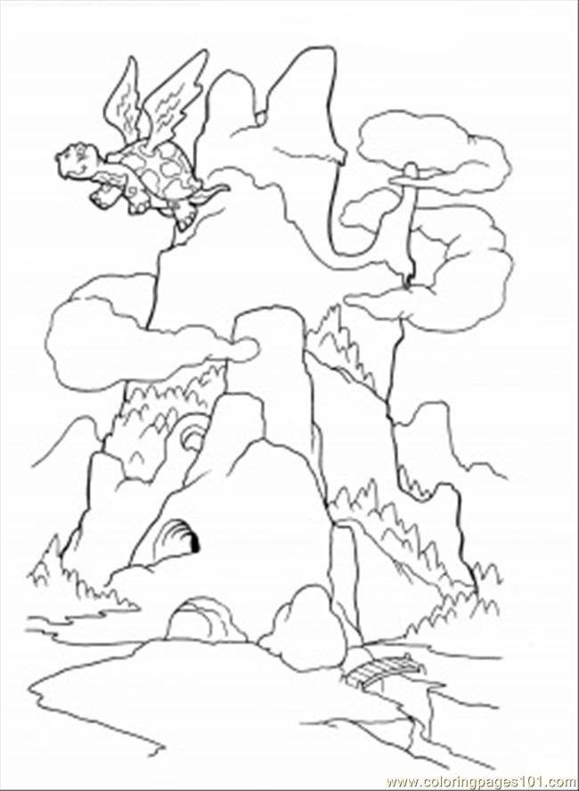 Coloring Pages Dragon Mountain Coloring Page (Natural World 