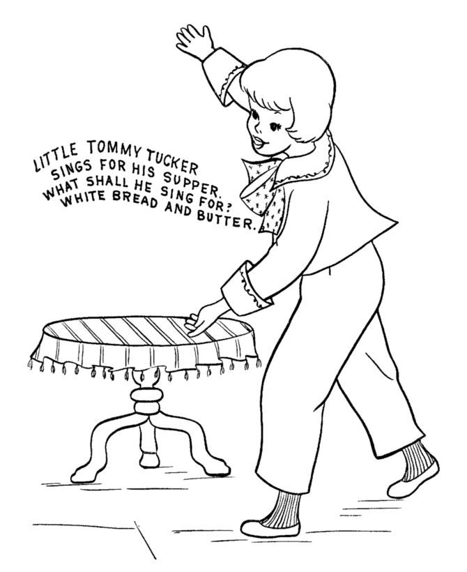 Nursery Rhymes Coloring Pages | Printable Coloring Pages
