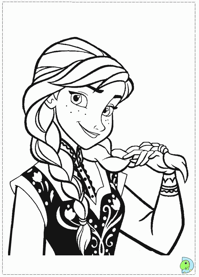 Frozen Movie Characters Coloring Pages