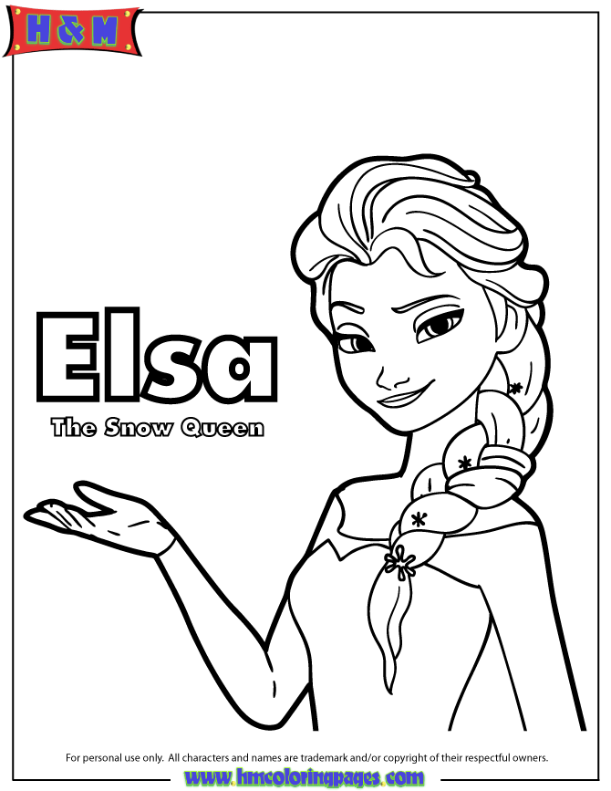 Elsa coloring pages - Frozen Coloring Pages Anna And Elsa And Olaf 