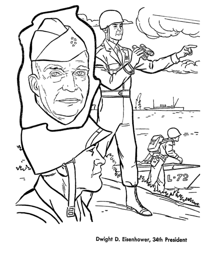 USA-Printables: General Dwight D.Eisenhower - Led the D-Day 