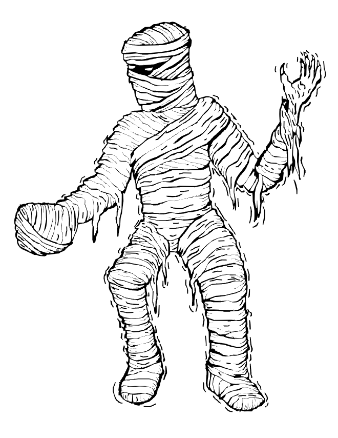 Do Not Appear When Printed Only The Mummy Coloring Page Will Print 