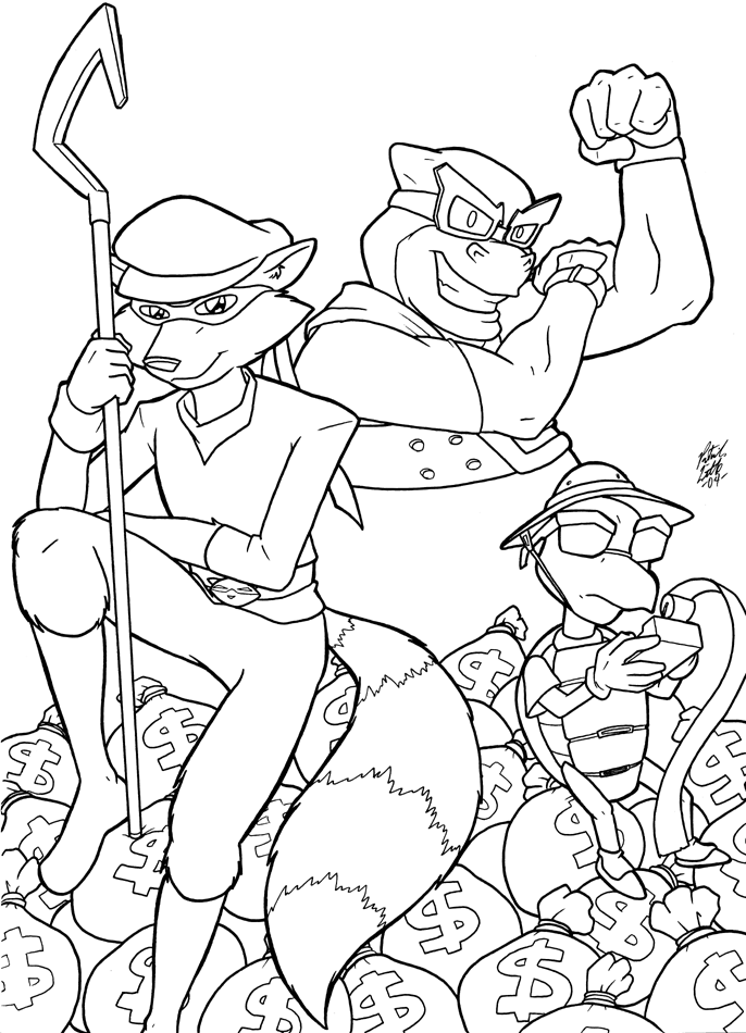 Sly Cooper gang by ShinGallon on deviantART