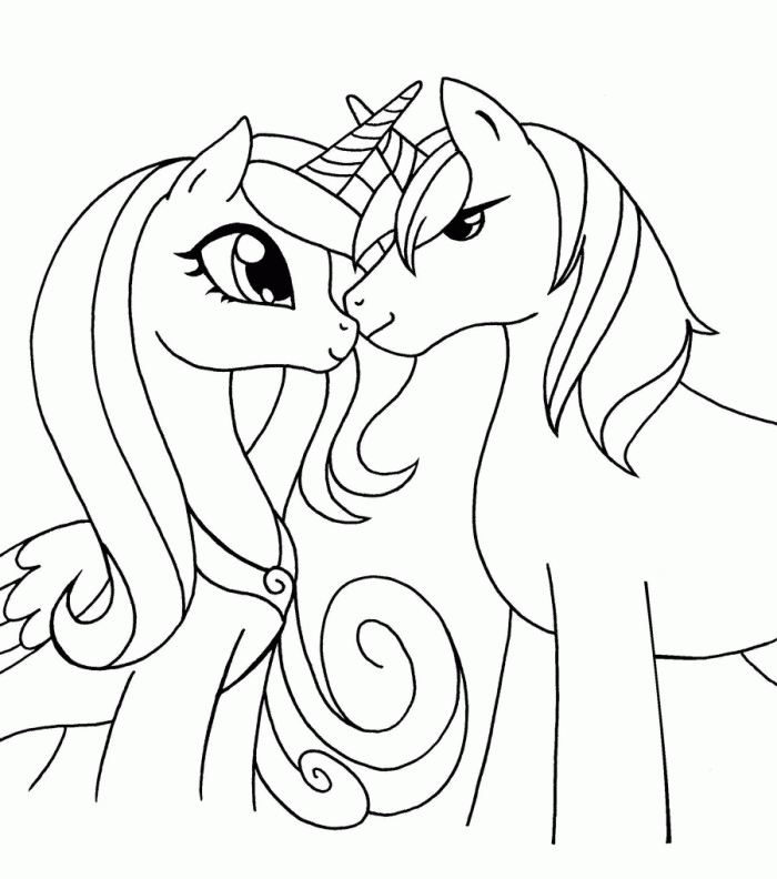My Little Pony Coloring Pages Princess Cadence