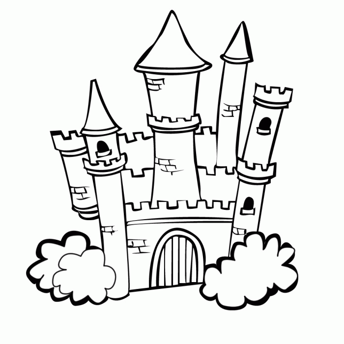 Coloring Pages Picture Castle