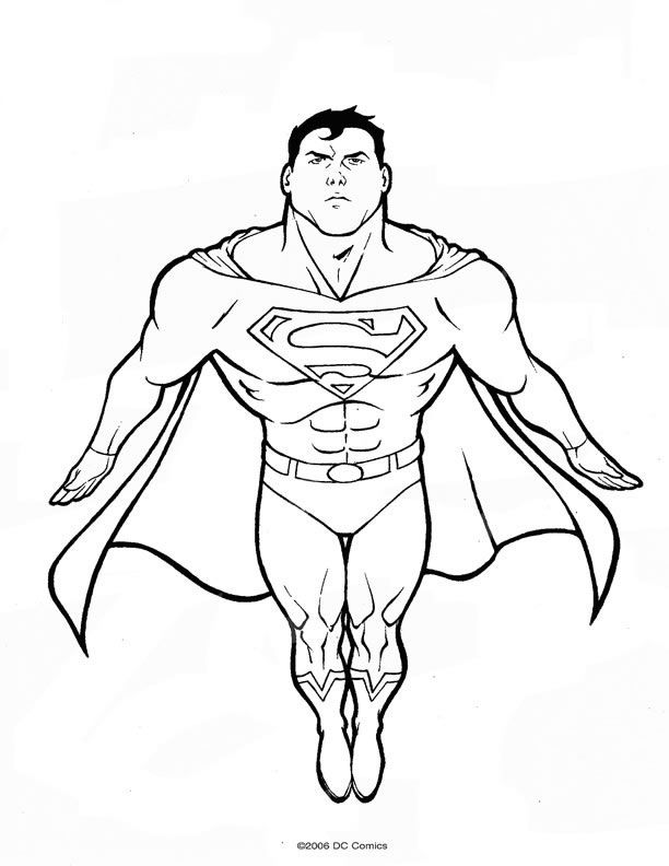 Free Coloring Pages of Man Of Steel | Coloring Pages