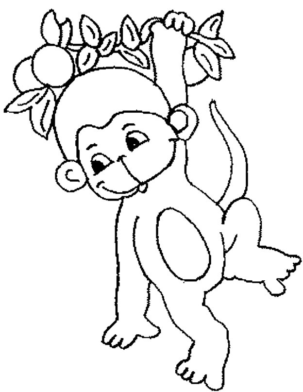 Coloring Now » Blog Archive » Monkey Coloring Pages for Kids