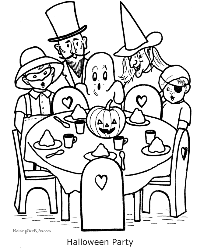 Childrens Printable Coloring Pages Halloween