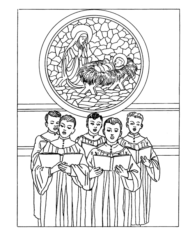 Bible Printables: The Classic Christmas Coloring Pages - Boys 