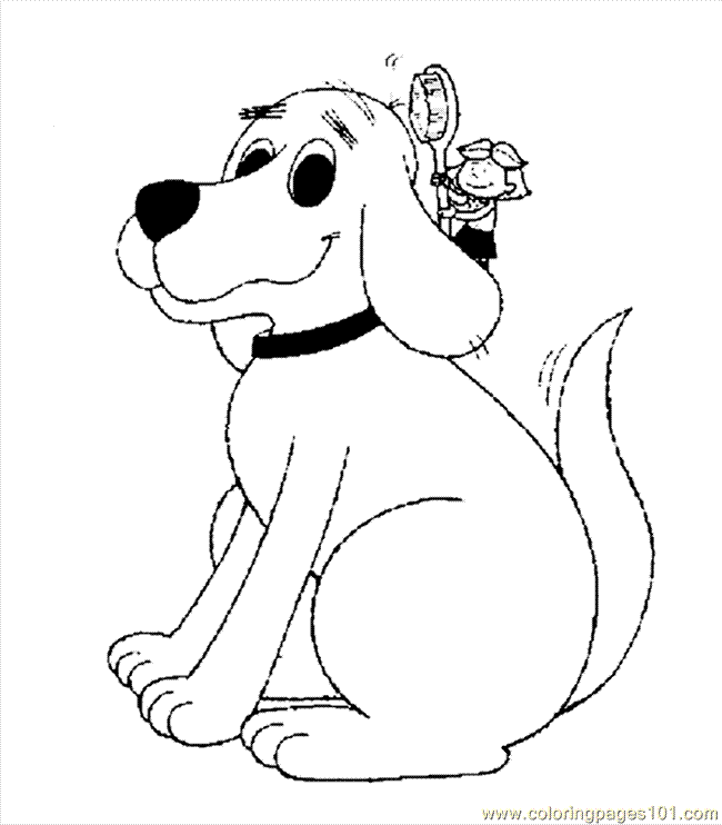 Coloring Pages Clifford 016 (Cartoons > Clifford) - free printable 