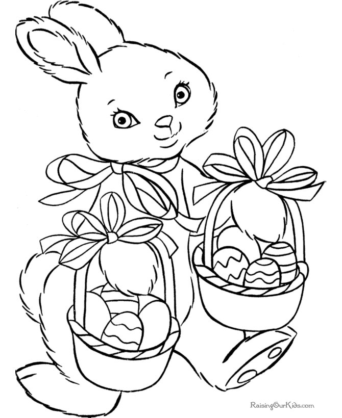 Easter Basket Coloring Pages - Free Printable Coloring Pages 
