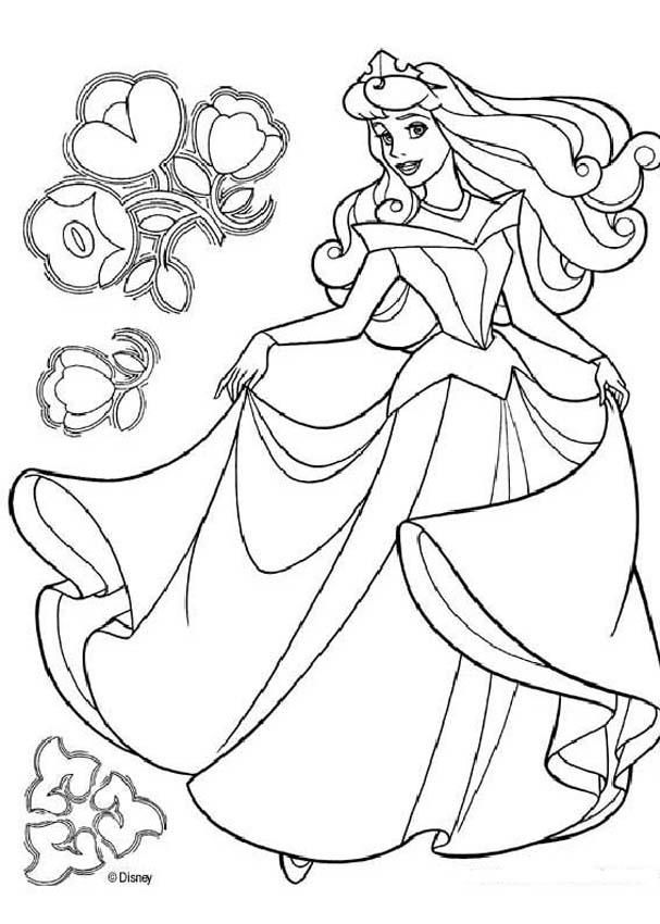 belle Colouring Pages (page 2)