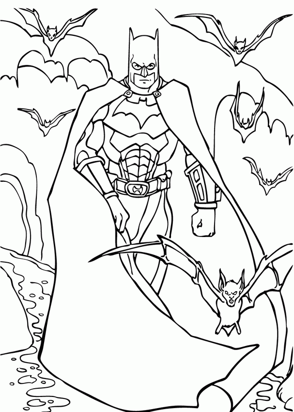 superhero coloring pages batman | Coloring Pages For Kids