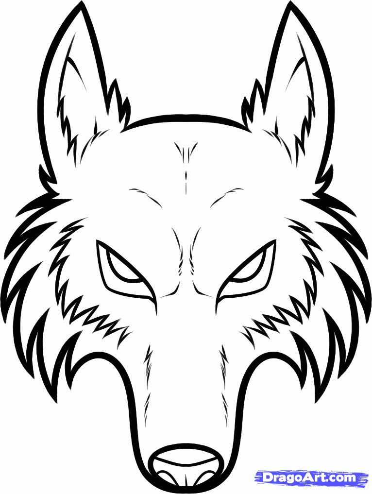 How to Draw a Werewolf Face, Step by Step, Werewolves, Monsters 