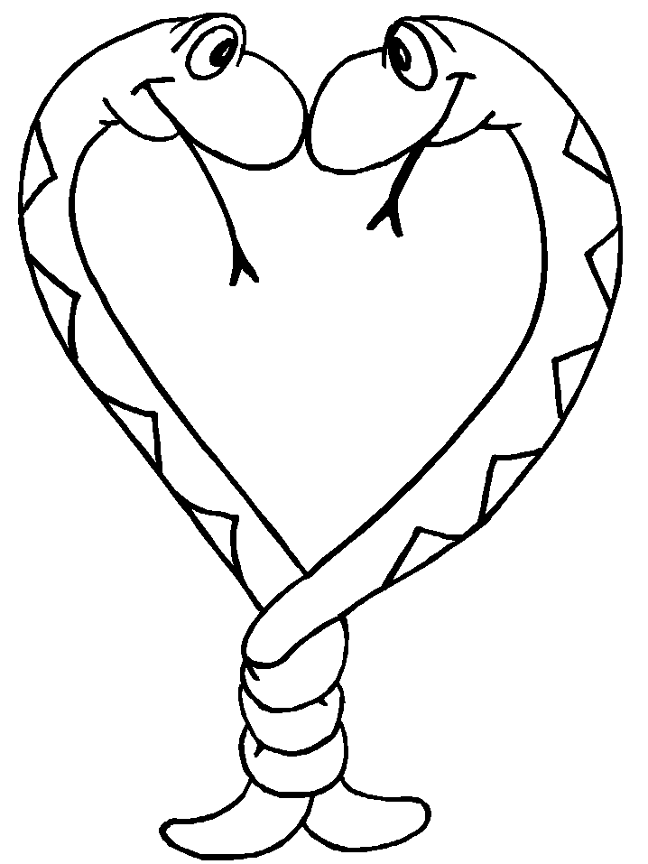 lovely snake coloring pages for kids | Great Coloring Pages