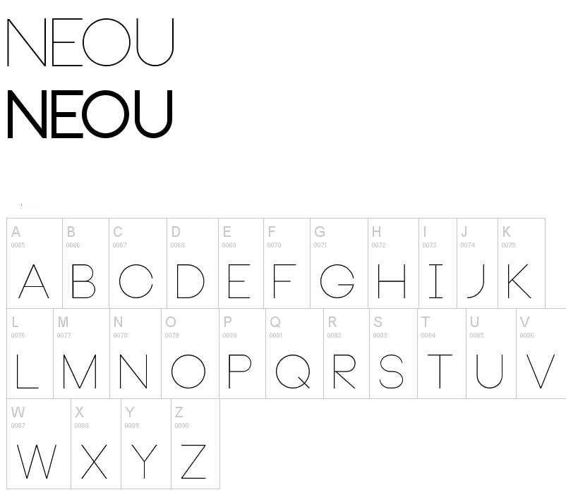 Cubist typefaces