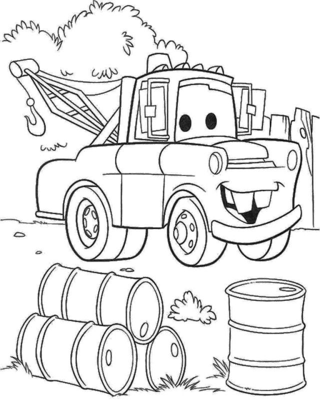 Top Pixar Tow Truck Coloring Page | Laptopezine.
