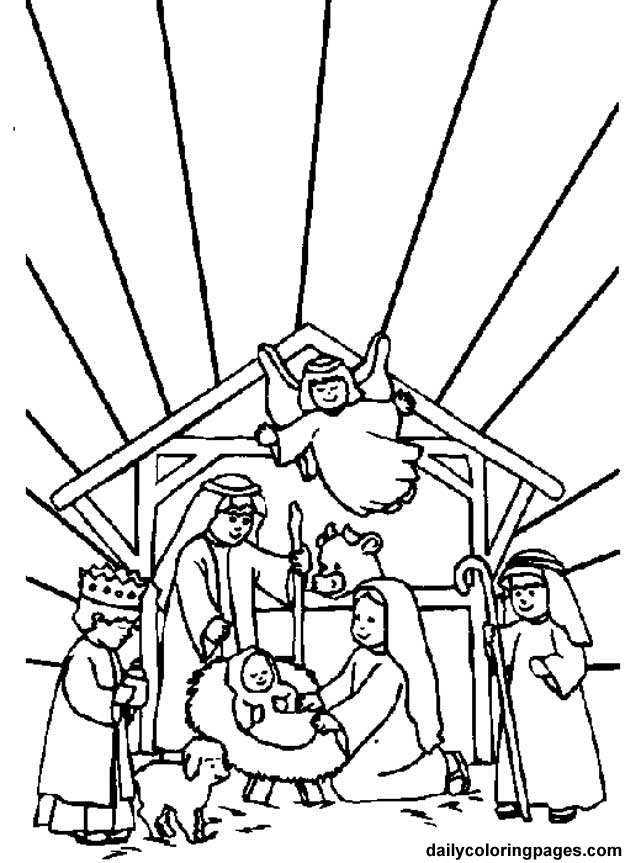 Nativity Coloring Pages Free - Free Printable Coloring Pages 