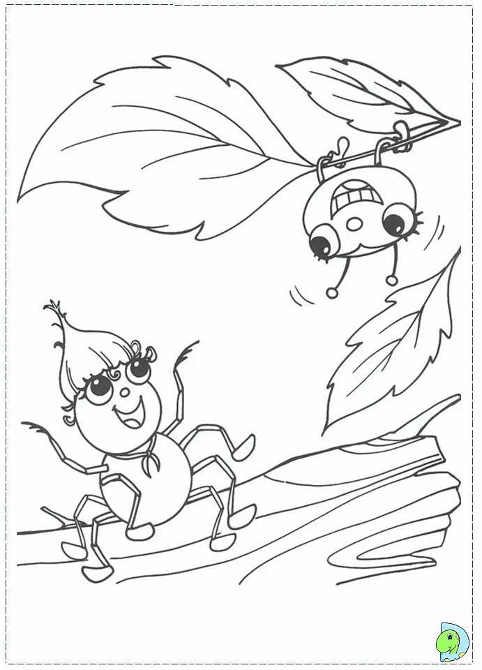Miss Spider Coloring Page - smilecoloring.com