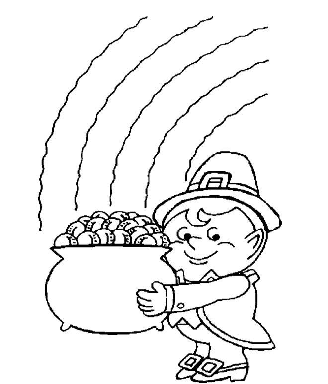 Related Pictures Pot Of Gold Free Printable Coloring Pages 