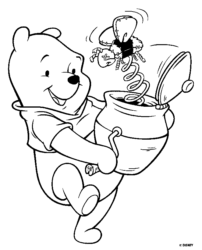 Tinkerbell Pooh Coloring Pages - Free Printable Coloring Pages 