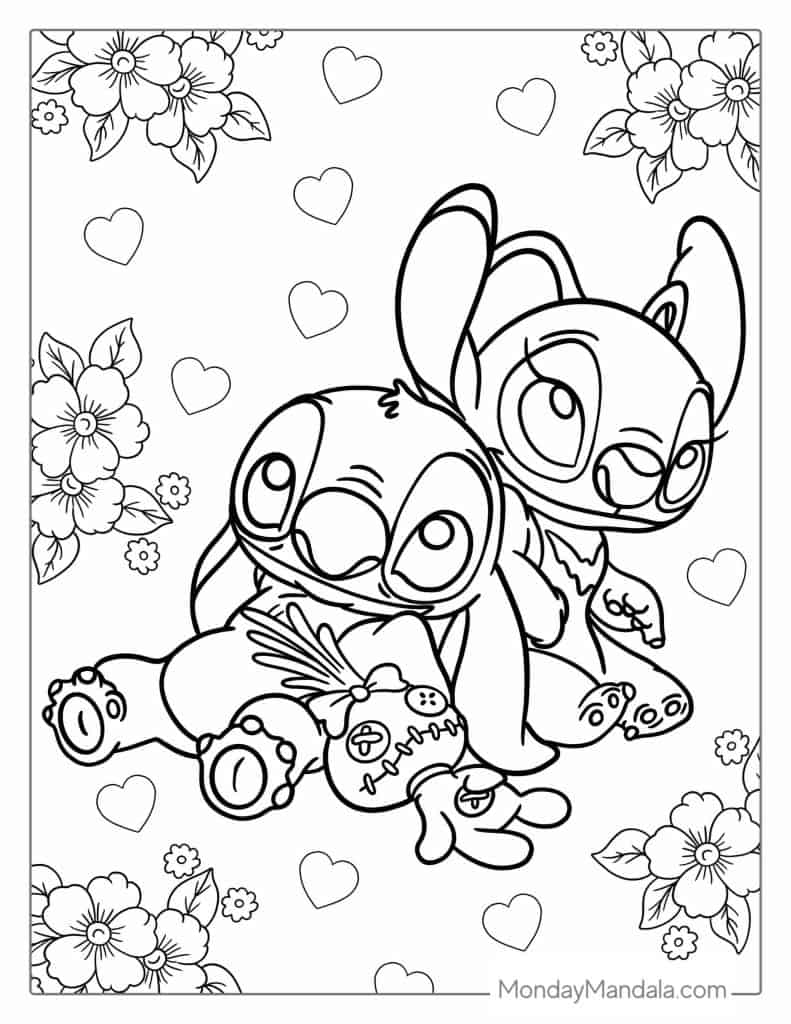 42 Lilo & Stitch Coloring Pages (Free PDF Printables)