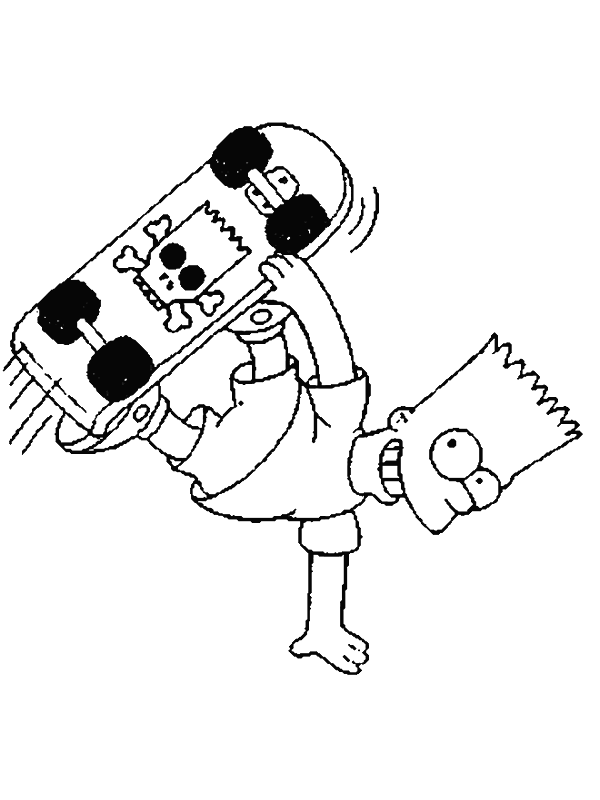 Bart Simpson Coloring Pages - GetColoringPages.com