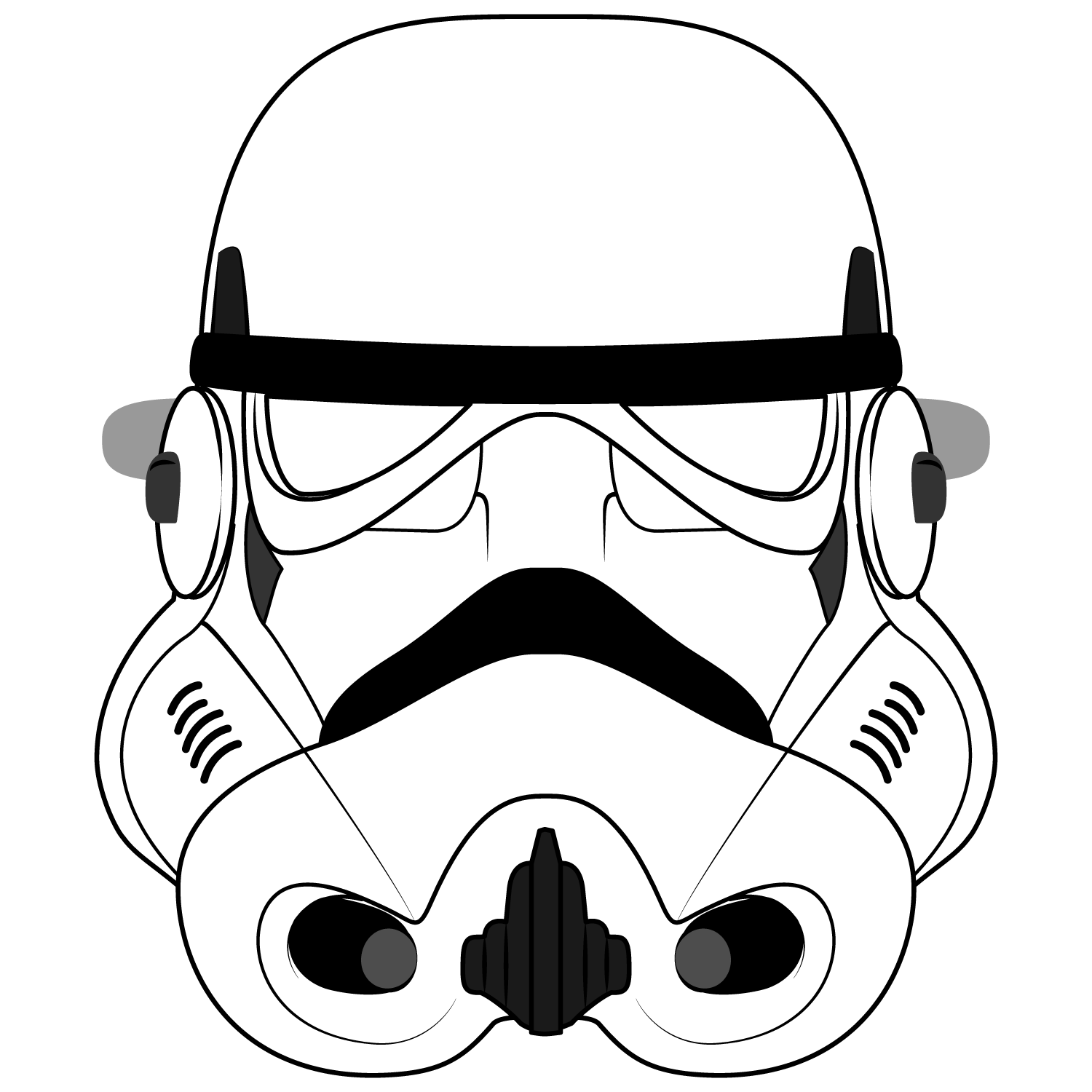 Stormtrooper Mask Template | Free Printable Papercraft Templates