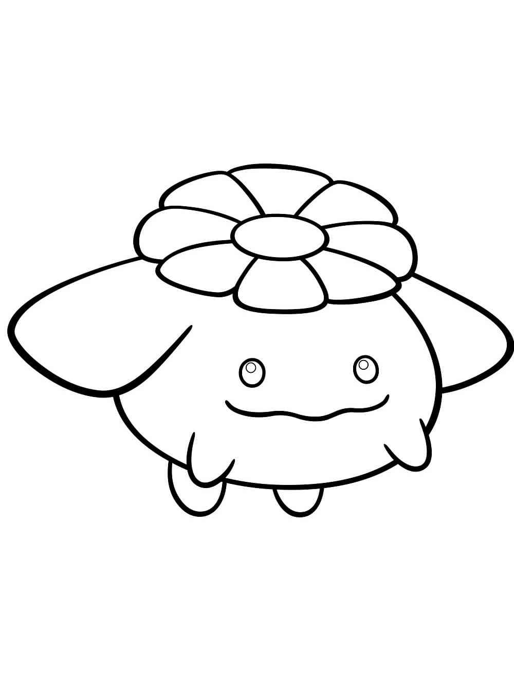 Skiploom Pokemon coloring pages