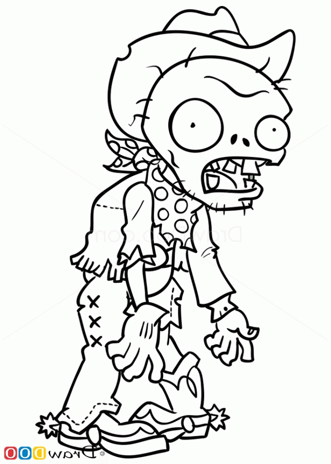 Plants Vs Zombies Coloring Pages Zombies | Sesiweb.us