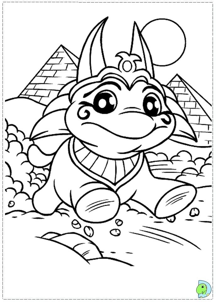 Neopets and the Lost Desert coloring page- DinoKids.org