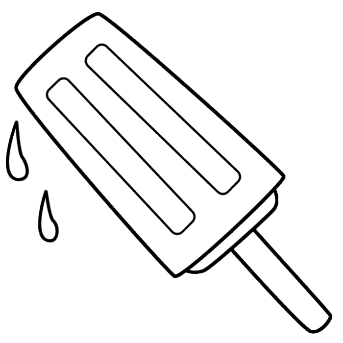 Popsicle Coloring Page - Coloring Pages for Kids and for Adults
