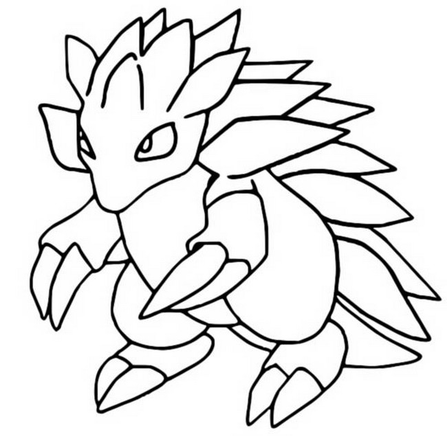 Coloring Pages Pokemon - Sandslash ...