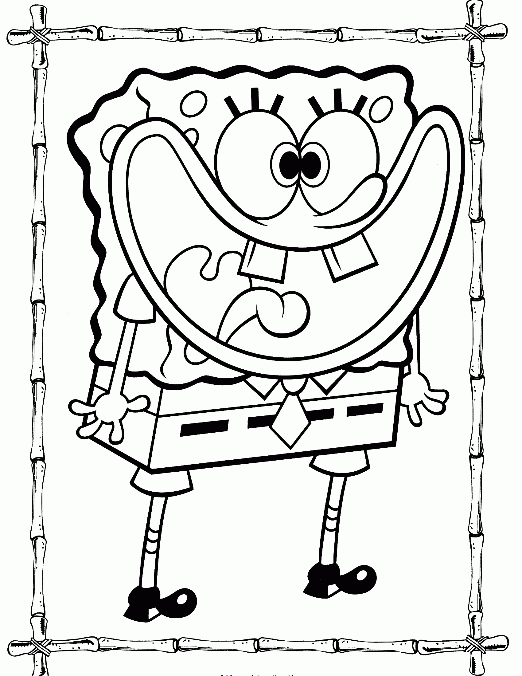 Spongebob Squarepants Easter Coloring Pages - Coloring Page